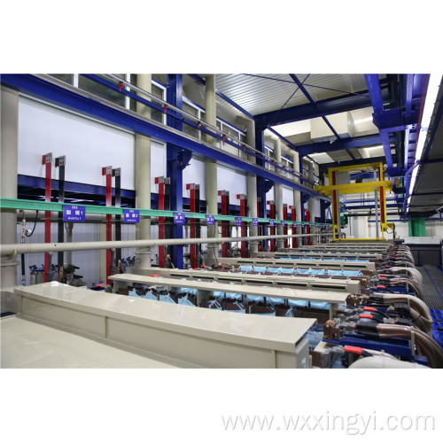 Automatic plating line plant for auto interior decoration